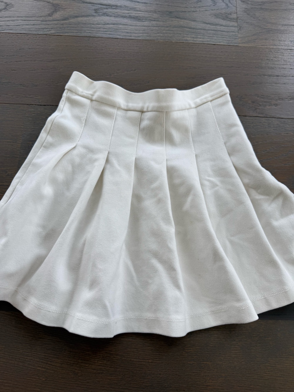Zara White Pleated Kids Skirt